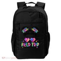 Field Trip Anyone Field Day Student Teacher Messy Bun Gift Backpack thumb 0