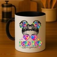 Field Trip Anyone Field Day Student Teacher Messy Bun Gift Coffee Mug thumb 4