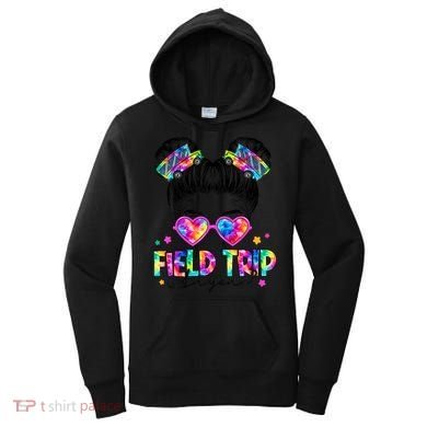 Field Trip Anyone Field Day Student Teacher Messy Bun Gift Women's Hoodie