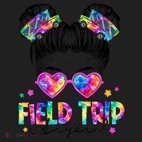 Field Trip Anyone Field Day Student Teacher Messy Bun Gift Hat thumb 2