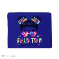 Field Trip Anyone Field Day Student Teacher Messy Bun Gift Mousepad thumb 0
