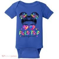 Field Trip Anyone Field Day Student Teacher Messy Bun Gift Baby Bodysuit thumb 0