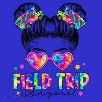 Field Trip Anyone Field Day Student Teacher Messy Bun Gift Tank Top thumb 6