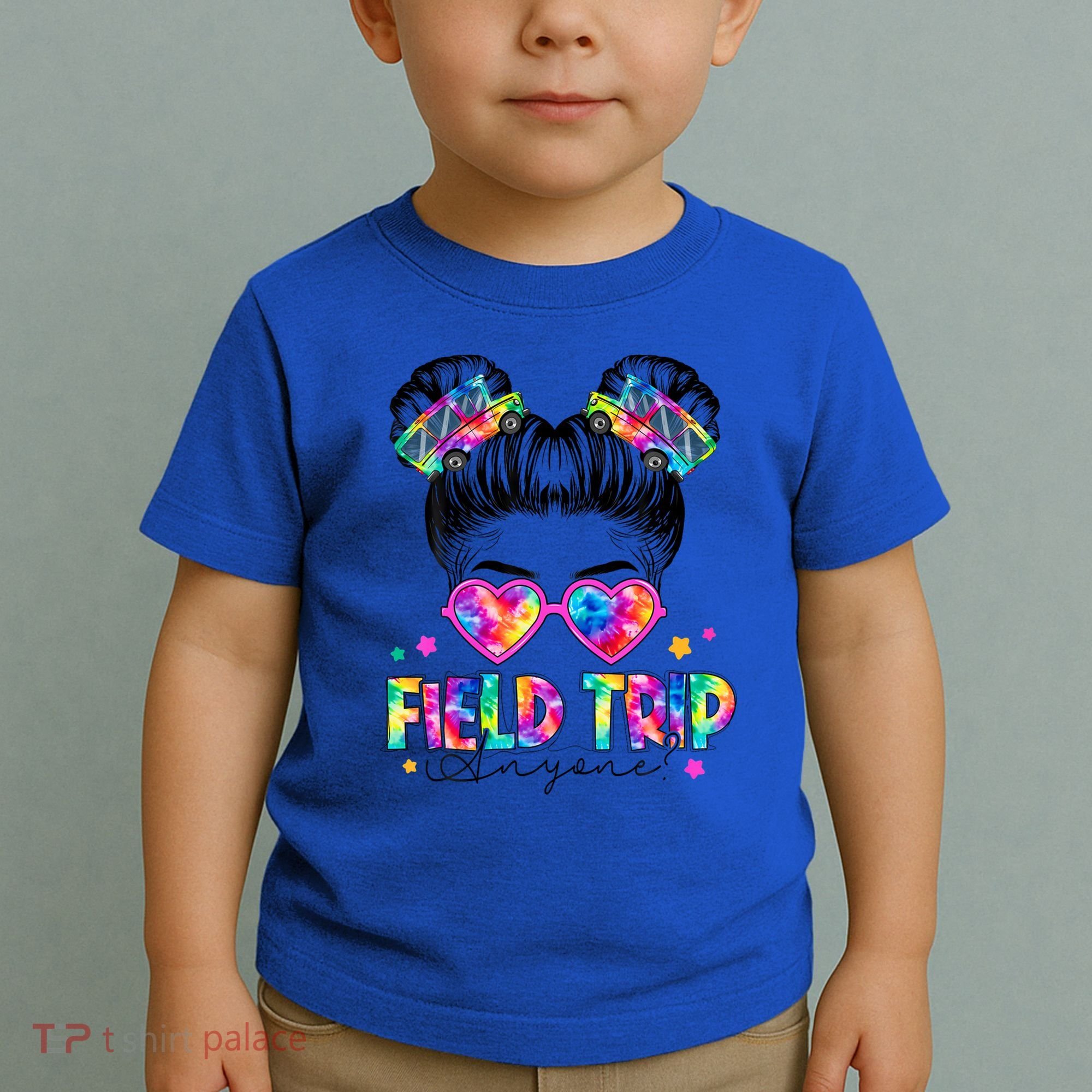 Field Trip Anyone Field Day Student Teacher Messy Bun Gift Toddler T-Shirt