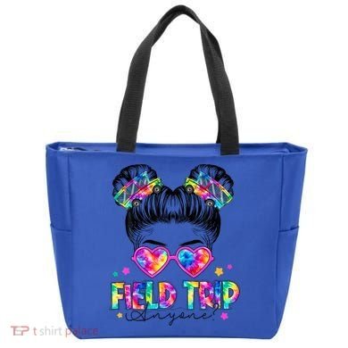 Field Trip Anyone Field Day Student Teacher Messy Bun Gift Tote Bag