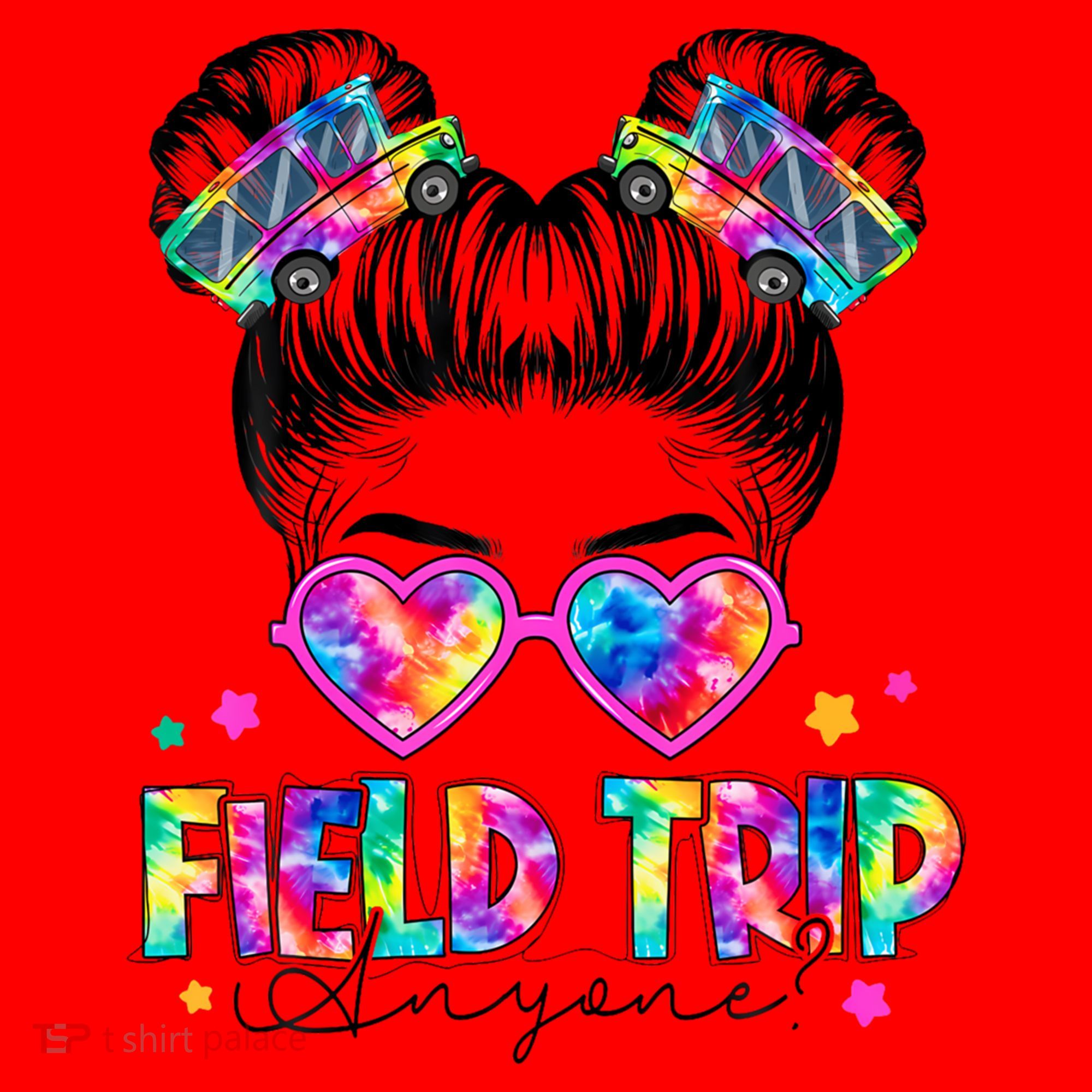Field Trip Anyone Field Day Student Teacher Messy Bun Gift Santa Hat