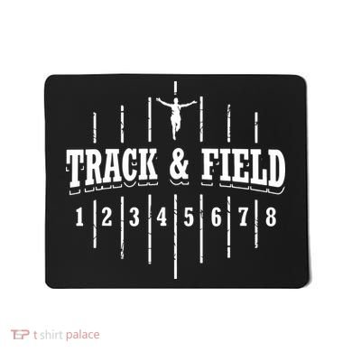 Funny Track And Field Design Runner Numbers Mousepad