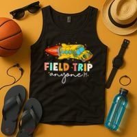 Field Trip Anyone Field Day Teachers Tank Top thumb 4