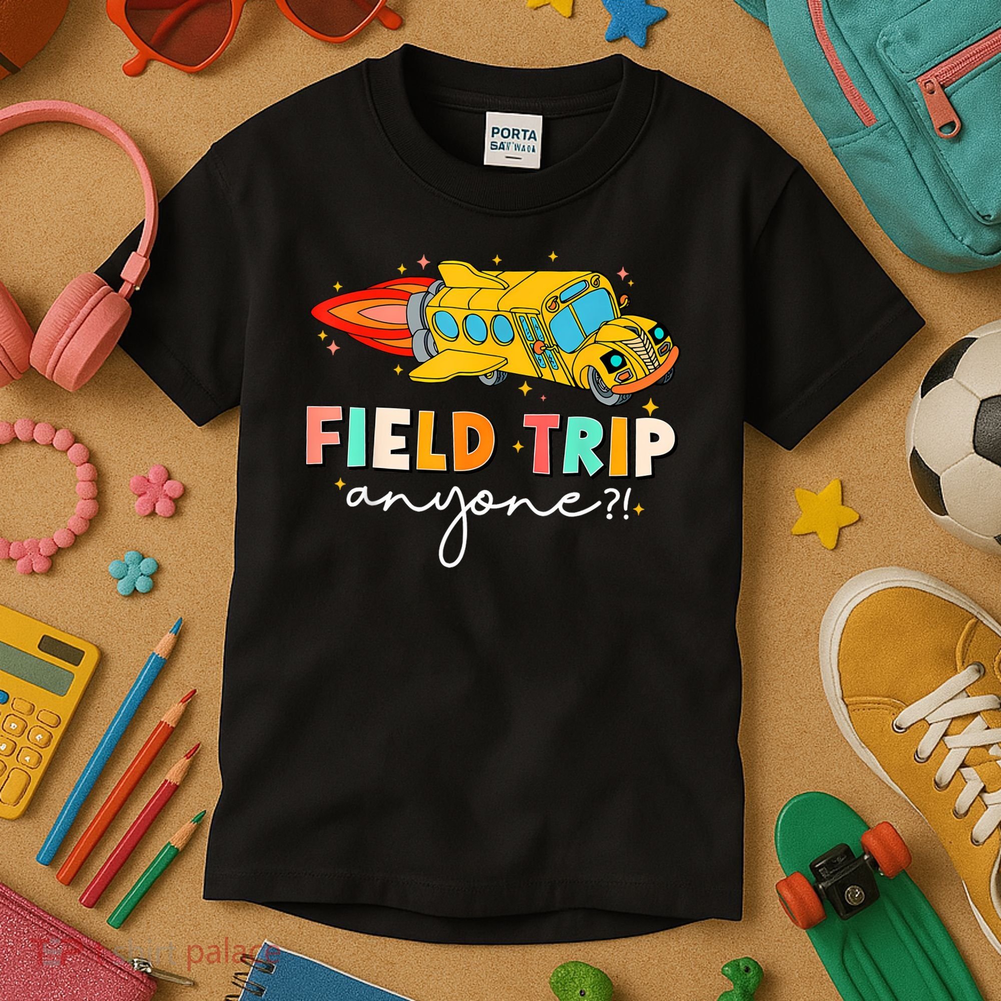 Field Trip Anyone Field Day Teachers Kids T-Shirt