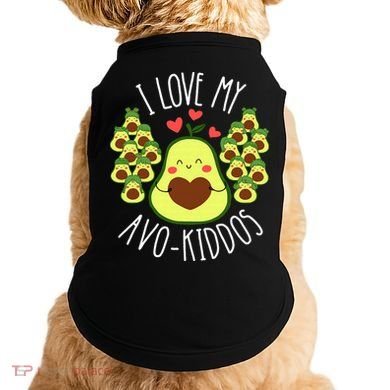 Funny Teacher Avocado Valentine's Day Cute Retro Doggie Tank