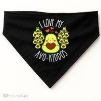 Funny Teacher Avocado Valentine's Day Cute Retro USA-Made Doggie Bandana thumb 0