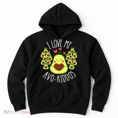 Funny Teacher Avocado Valentine's Day Cute Retro Hoodie