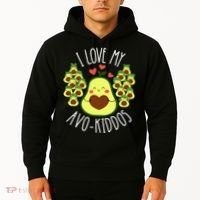 Funny Teacher Avocado Valentine's Day Cute Retro Hoodie thumb 2