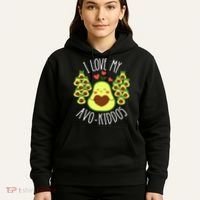 Funny Teacher Avocado Valentine's Day Cute Retro Hoodie thumb 5