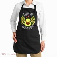 Funny Teacher Avocado Valentine's Day Cute Retro Apron thumb 2