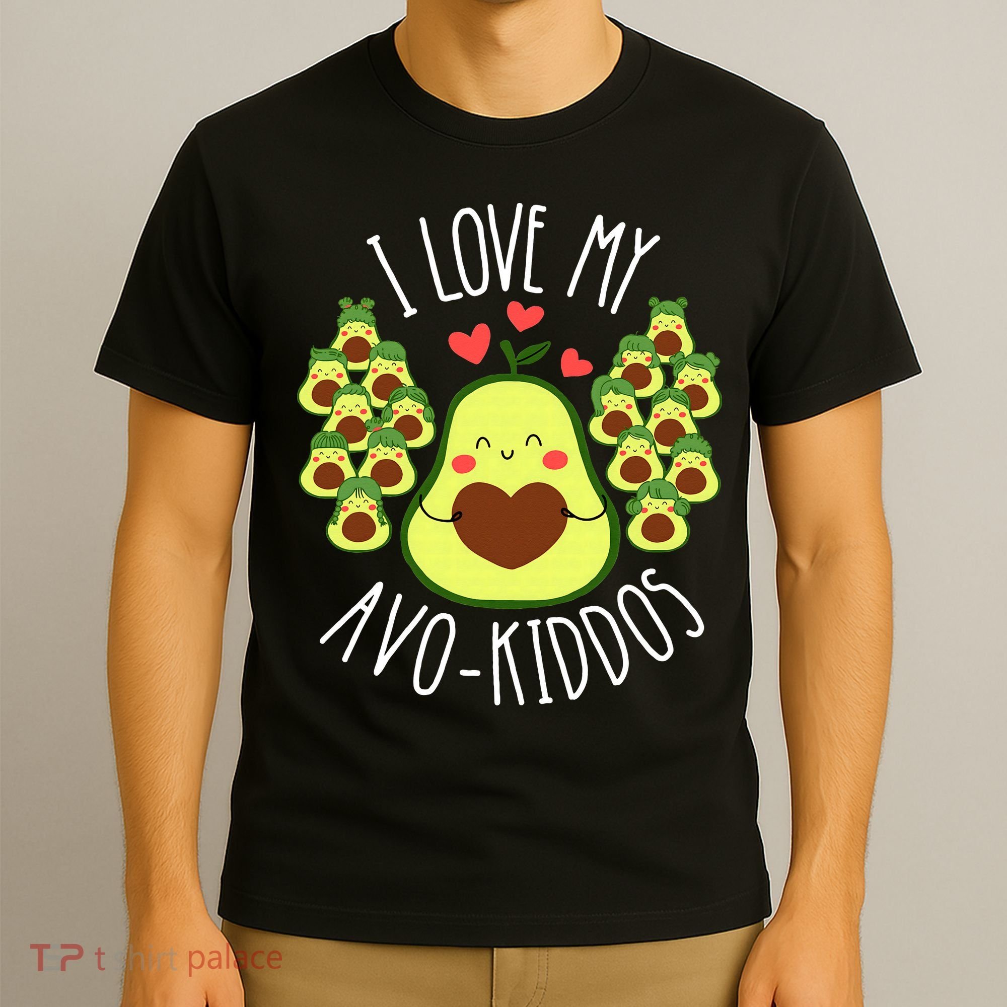 Funny Teacher Avocado Valentine's Day Cute Retro T-Shirt