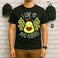 Funny Teacher Avocado Valentine's Day Cute Retro T-Shirt thumb 6