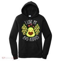 Funny Teacher Avocado Valentine's Day Cute Retro Women's Hoodie thumb 0