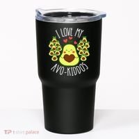 Funny Teacher Avocado Valentine's Day Cute Retro Tumbler thumb 0