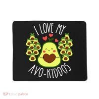 Funny Teacher Avocado Valentine's Day Cute Retro Mousepad thumb 0