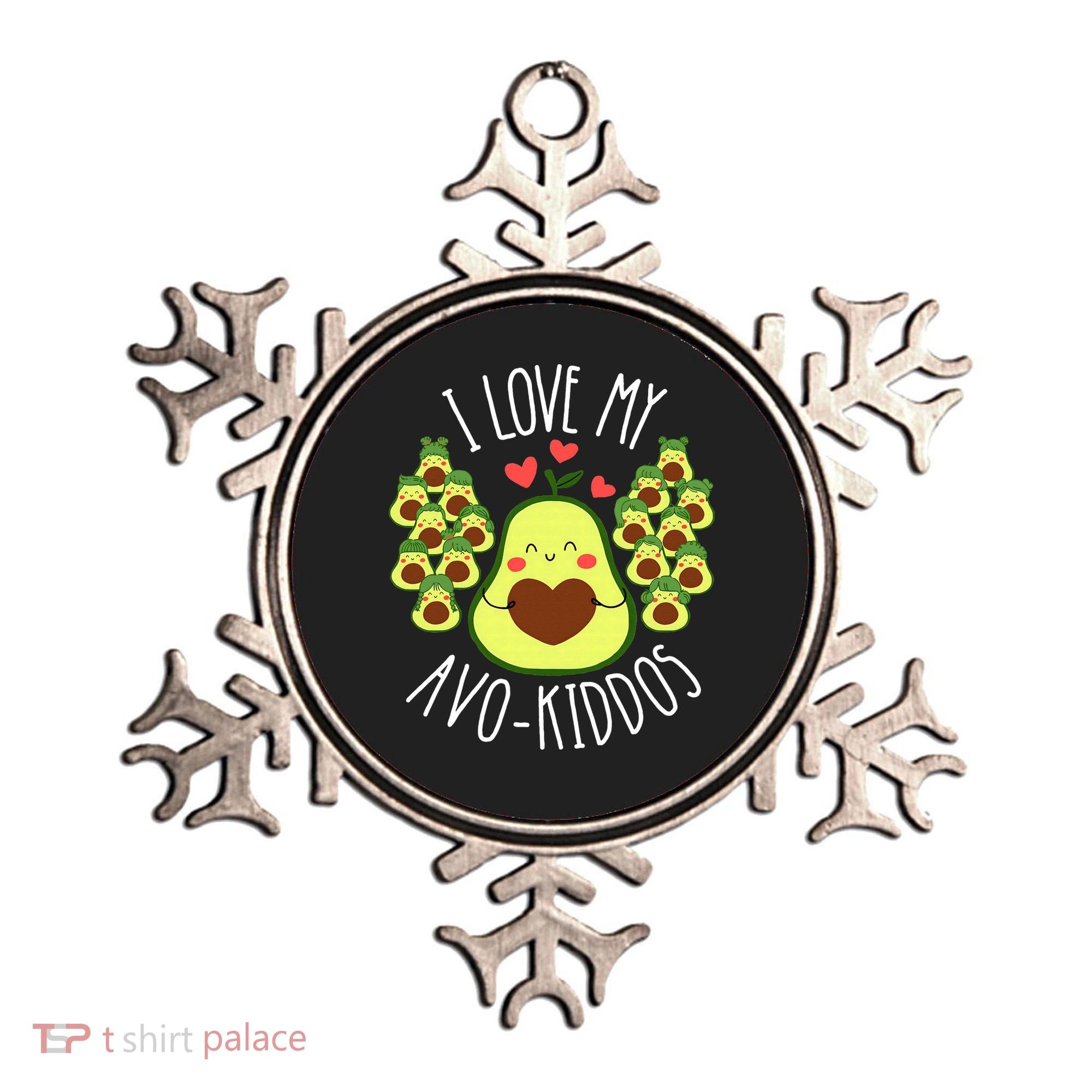 Funny Teacher Avocado Valentine's Day Cute Retro Ornament
