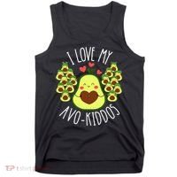 Funny Teacher Avocado Valentine's Day Cute Retro Tank Top thumb 0