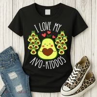 Funny Teacher Avocado Valentine's Day Cute Retro Women's T-Shirt thumb 3
