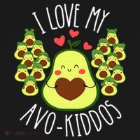 Funny Teacher Avocado Valentine's Day Cute Retro Kids Sweatshirt thumb 2