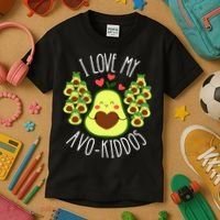 Funny Teacher Avocado Valentine's Day Cute Retro Kids T-Shirt thumb 3