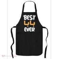 Funny Text Best Papa Ever Best Dad Ever Arab Arabic Funny Apron thumb 0