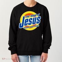 Funny The Blood Of Jesus Washes Souls Clean Detergent Women's Sweatshirt thumb 0