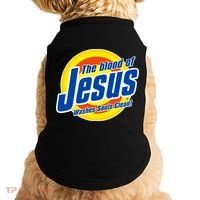 Funny The Blood Of Jesus Washes Souls Clean Detergent Doggie Tank thumb 0