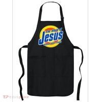 Funny The Blood Of Jesus Washes Souls Clean Detergent Apron thumb 0