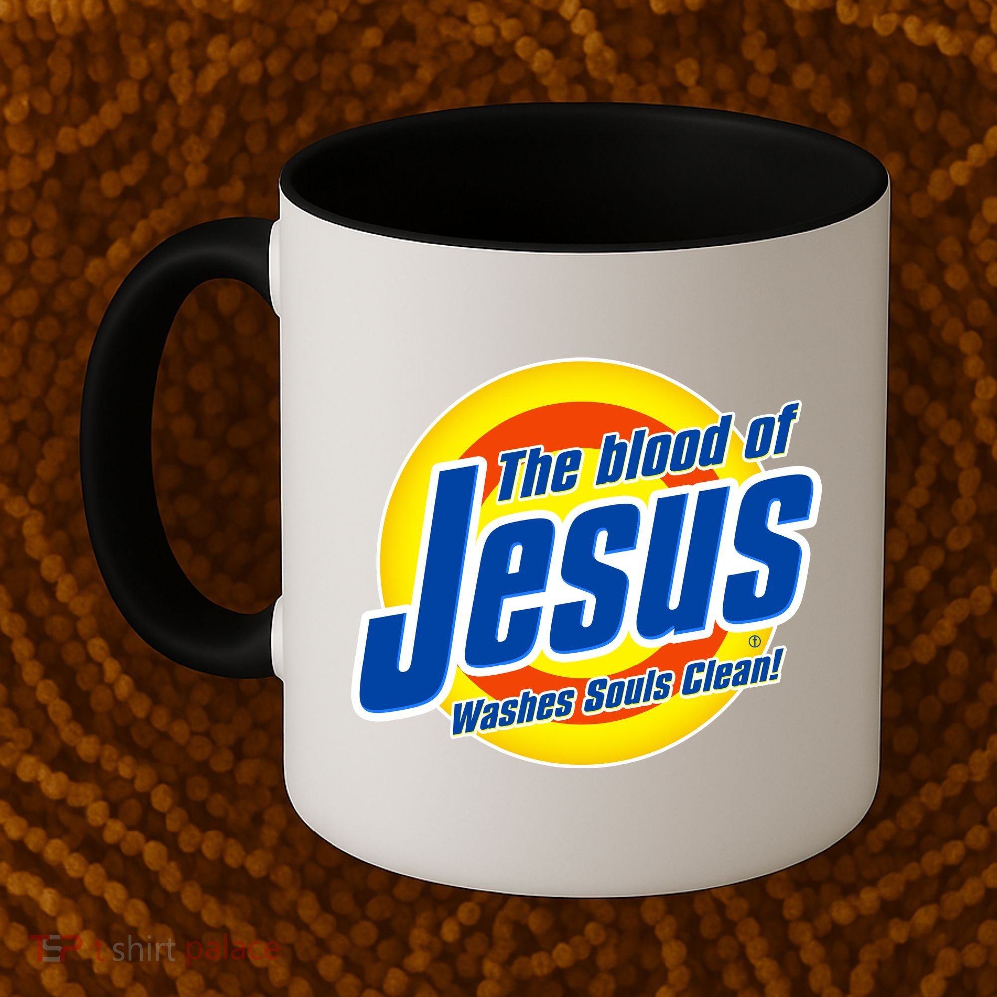 Funny The Blood Of Jesus Washes Souls Clean Detergent Coffee Mug