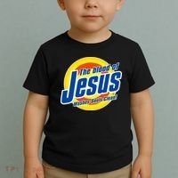 Funny The Blood Of Jesus Washes Souls Clean Detergent Toddler T-Shirt thumb 2
