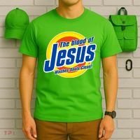 Funny The Blood Of Jesus Washes Souls Clean Detergent T-Shirt thumb 6