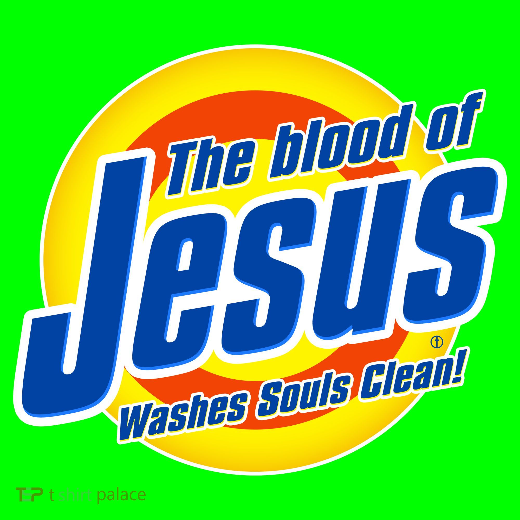 Funny The Blood Of Jesus Washes Souls Clean Detergent Mousepad