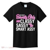 Funny The Best Sorority Girls Are Classy Sassy and bit Smart Assy Kids T-Shirt thumb 0