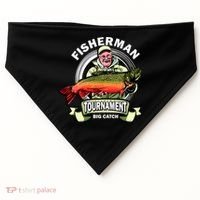 Fishing Tournament Big Catch USA-Made Doggie Bandana thumb 0