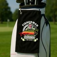Fishing Tournament Big Catch Golf Towel thumb 2