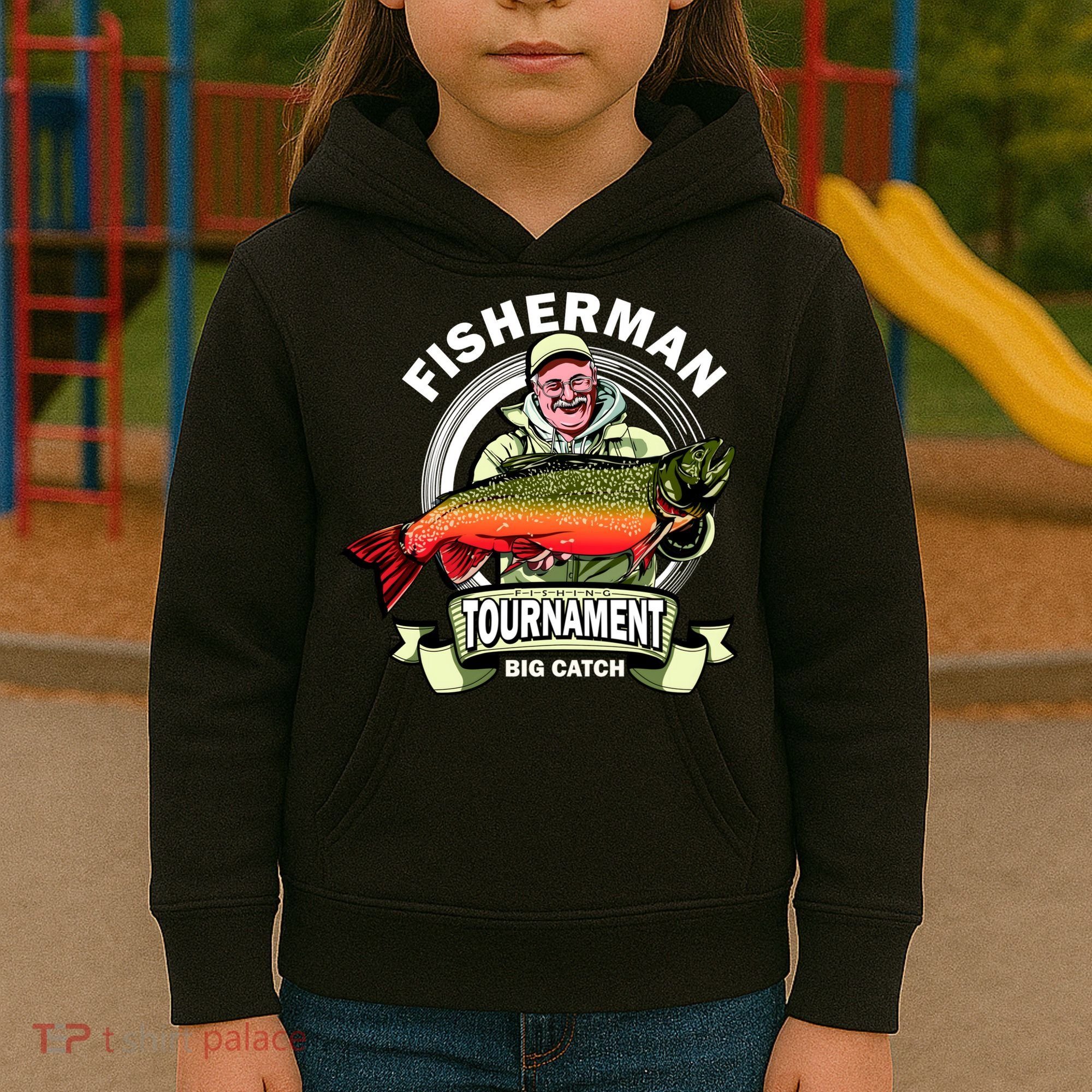 Fishing Tournament Big Catch Kids Hoodie