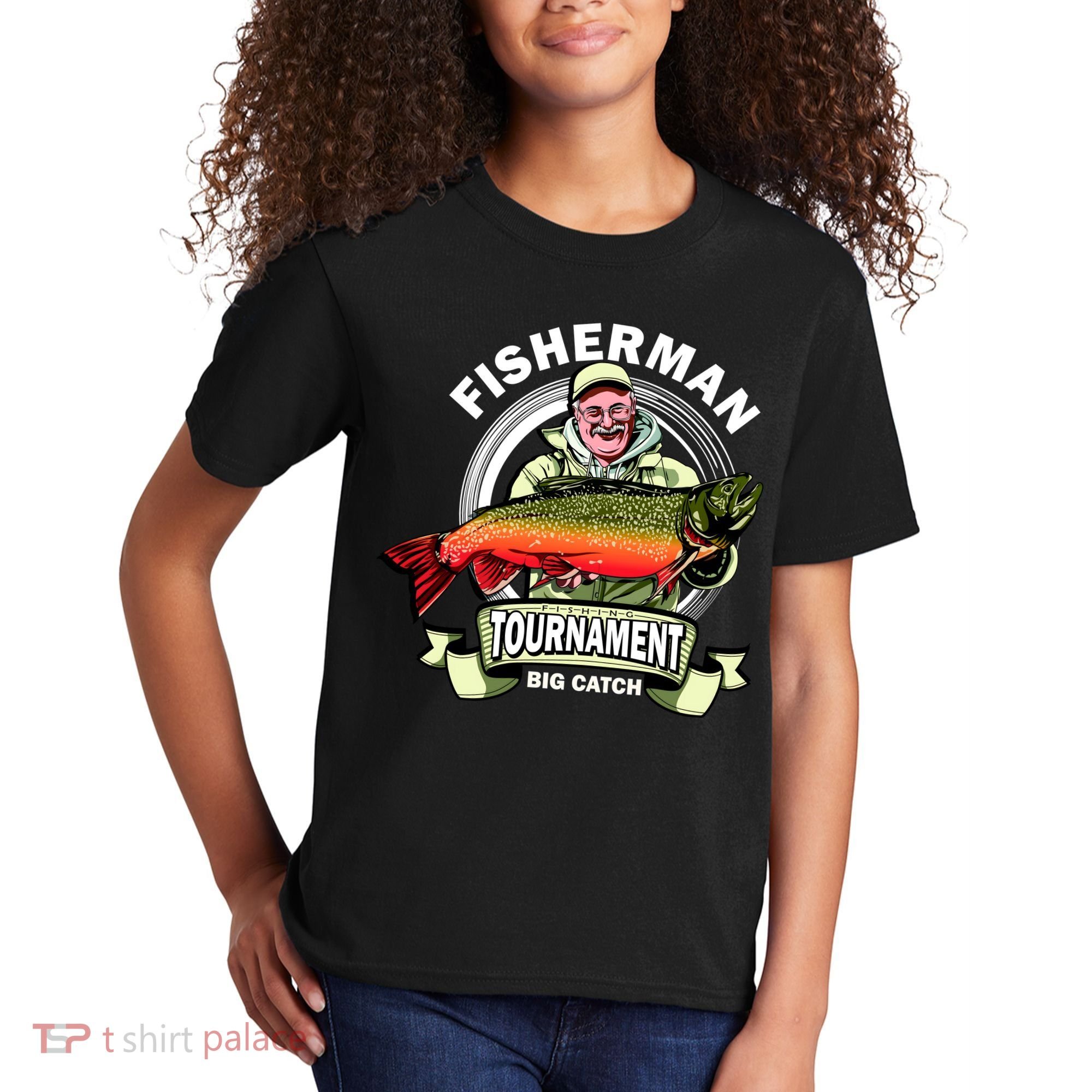 Fishing Tournament Big Catch Kids T-Shirt