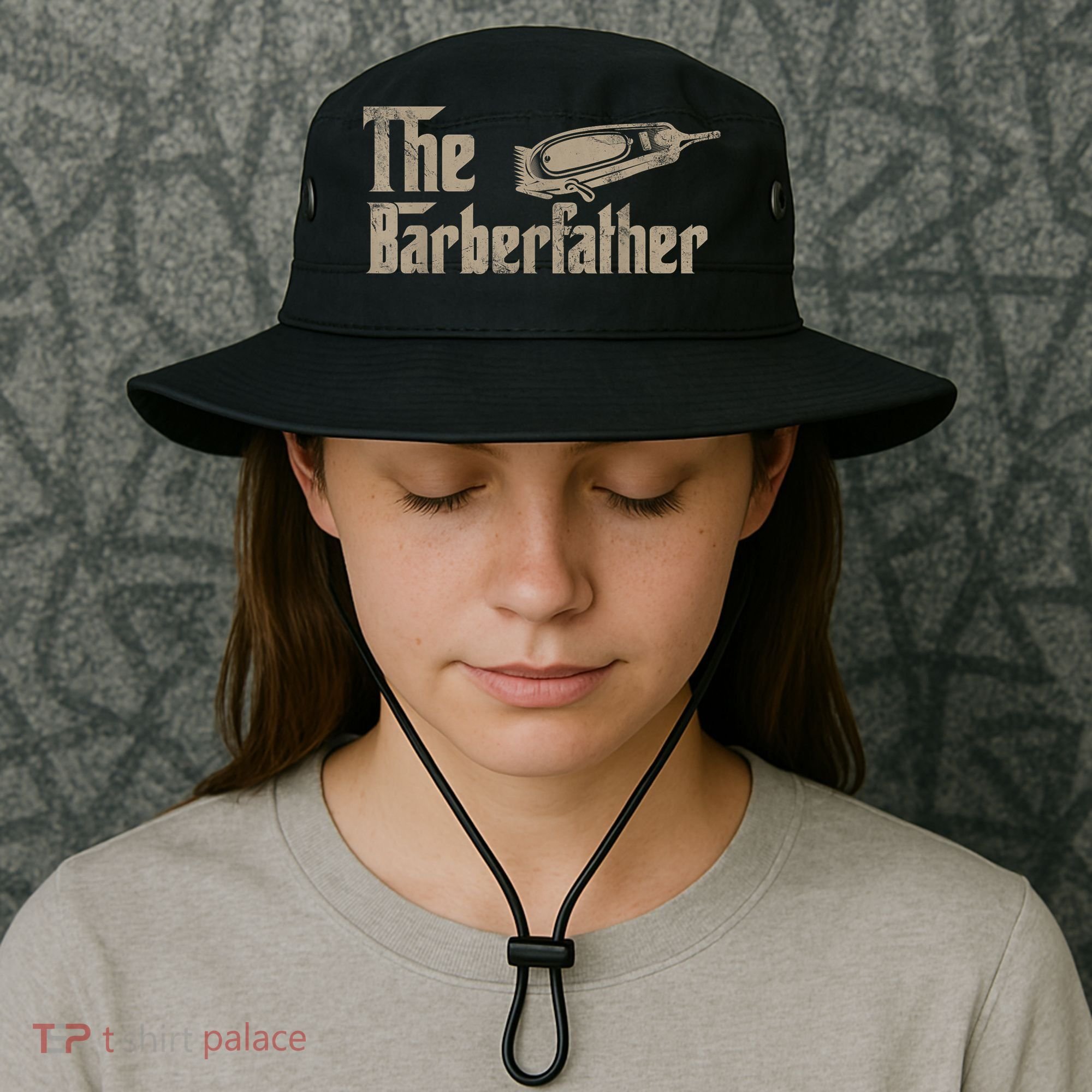 Funny The Barber Father Halloween Christmas Barber Bucket Hat