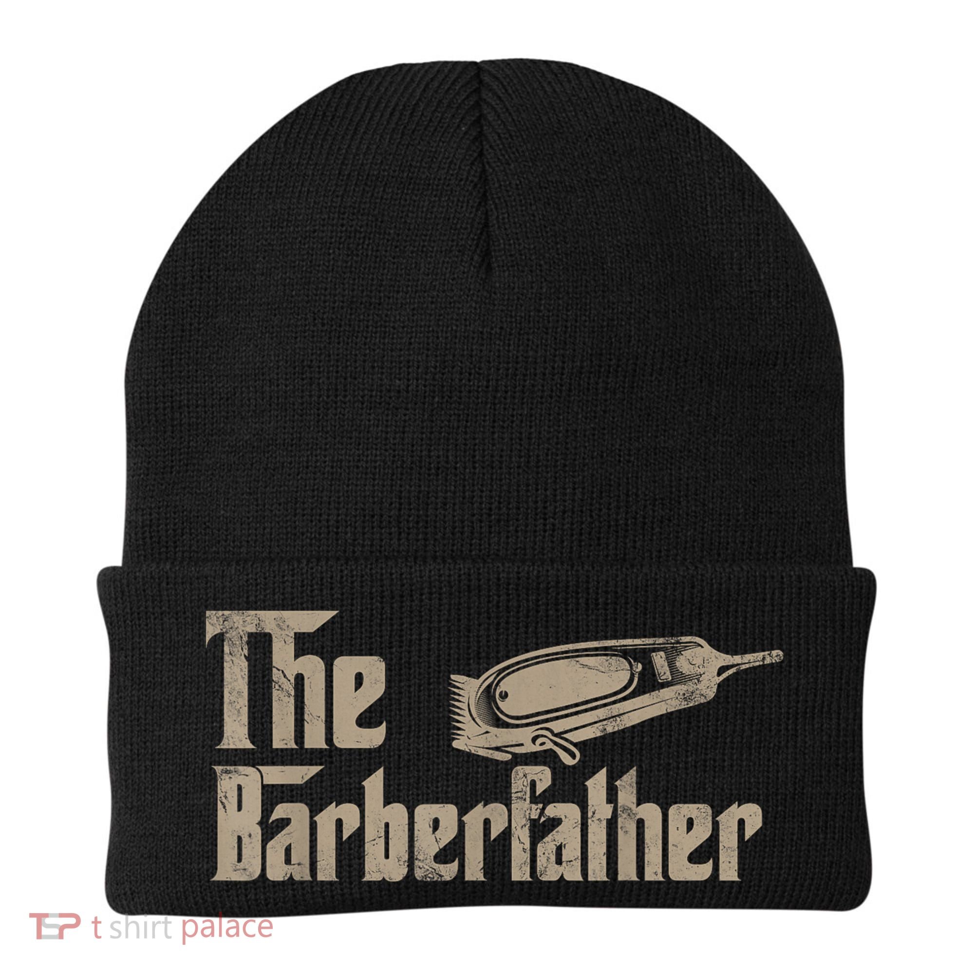 Funny The Barber Father Halloween Christmas Barber Beanie