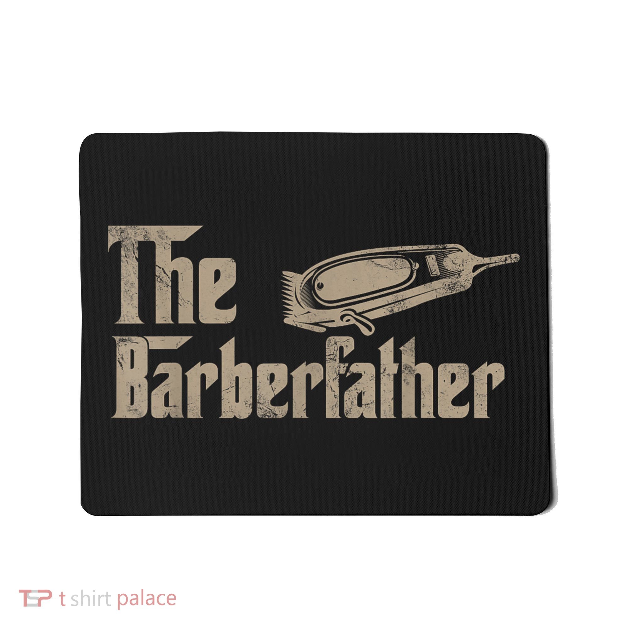 Funny The Barber Father Halloween Christmas Barber Mousepad