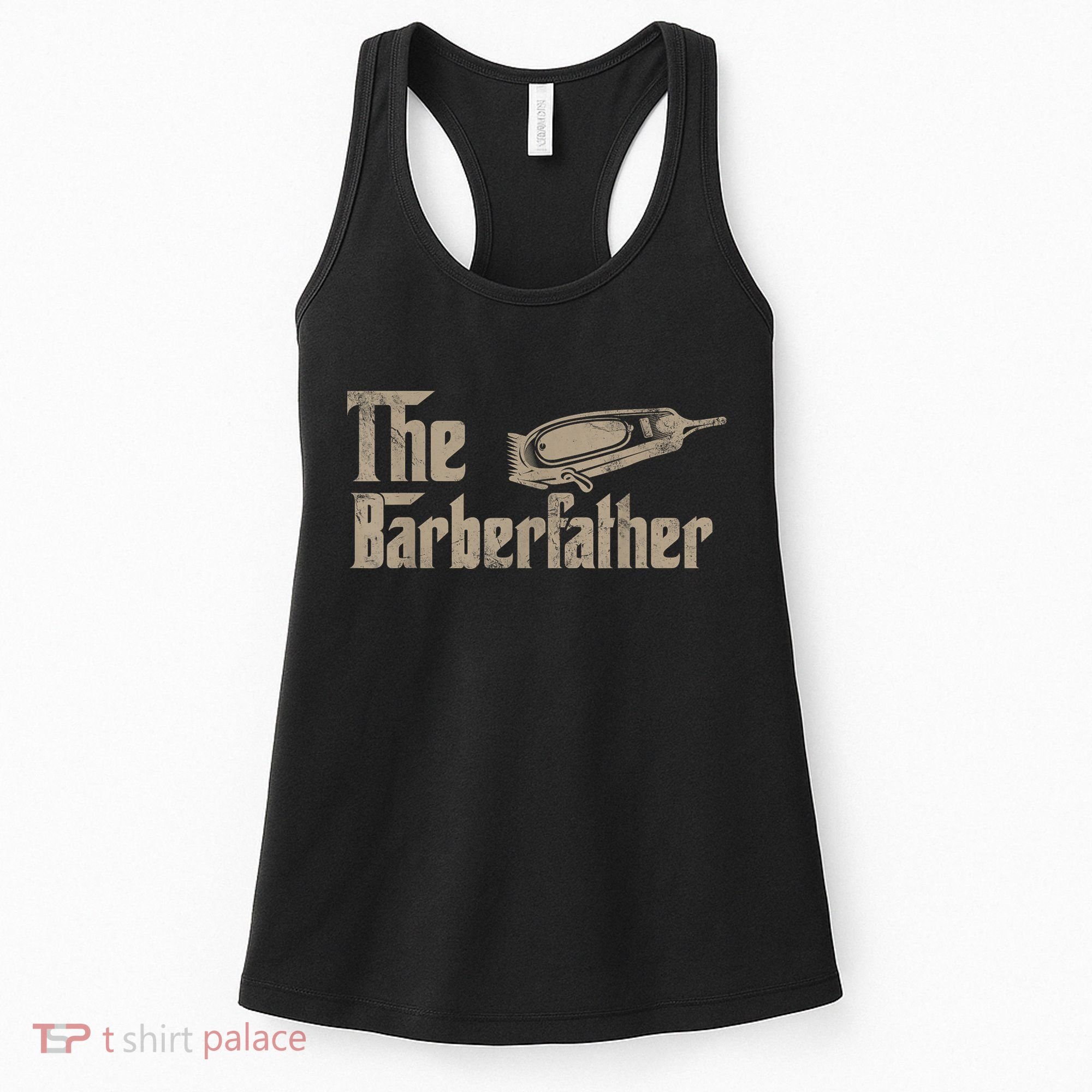 Funny The Barber Father Halloween Christmas Barber Women's Tank Top