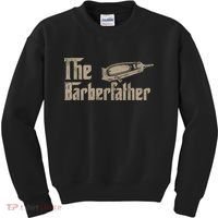 Funny The Barber Father Halloween Christmas Barber Kids Sweatshirt thumb 0