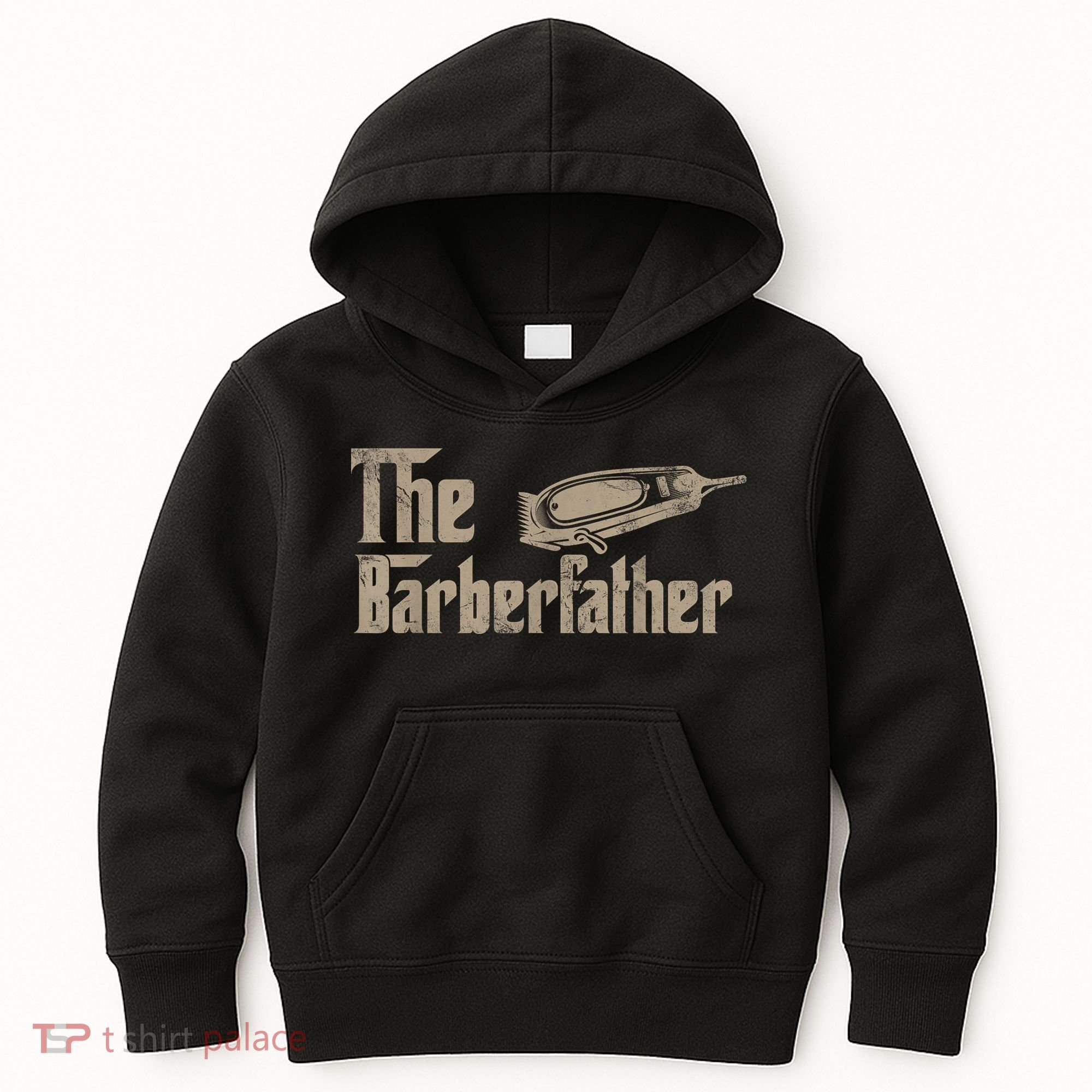Funny The Barber Father Halloween Christmas Barber Kids Hoodie