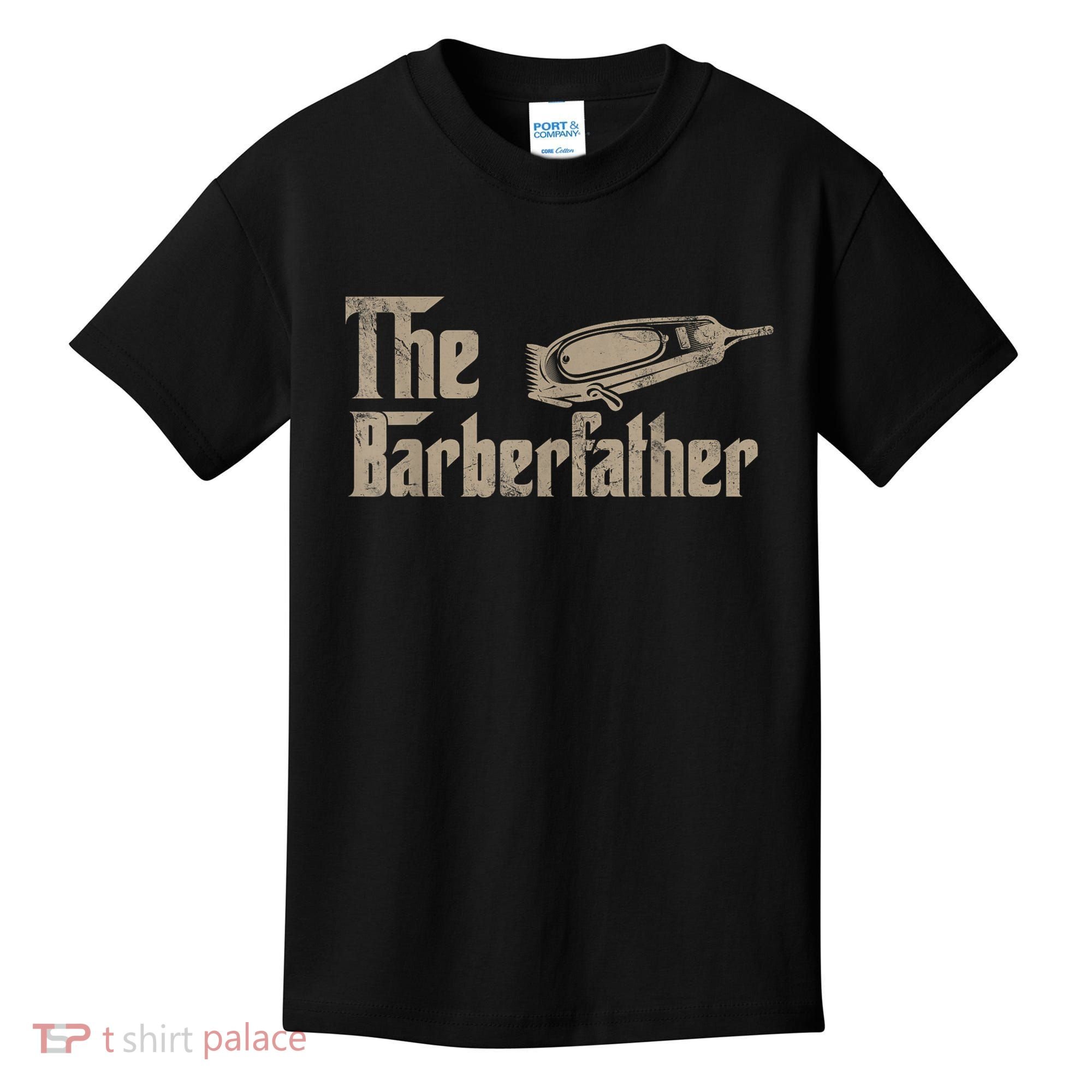 Funny The Barber Father Halloween Christmas Barber Kids T-Shirt