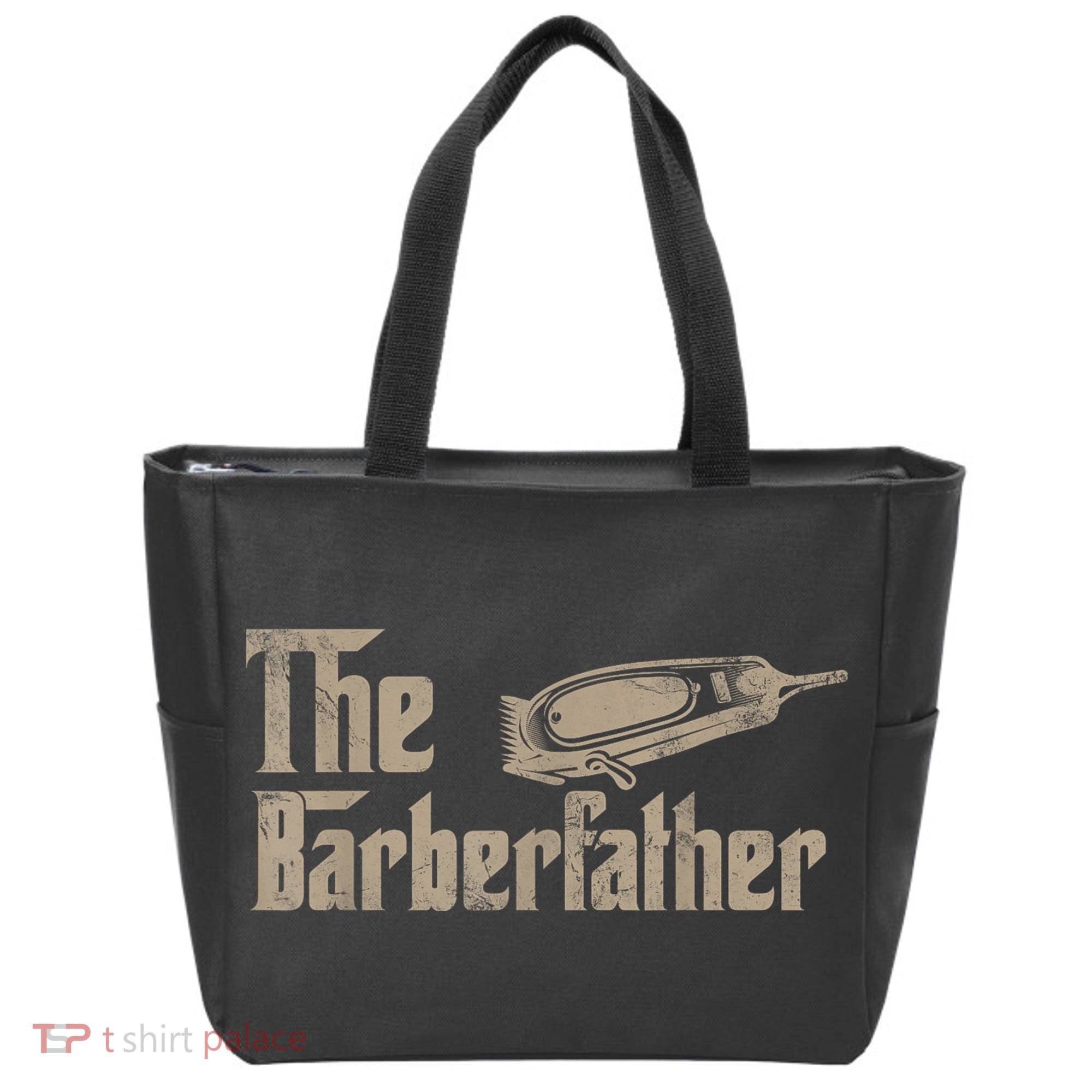 Funny The Barber Father Halloween Christmas Barber Tote Bag